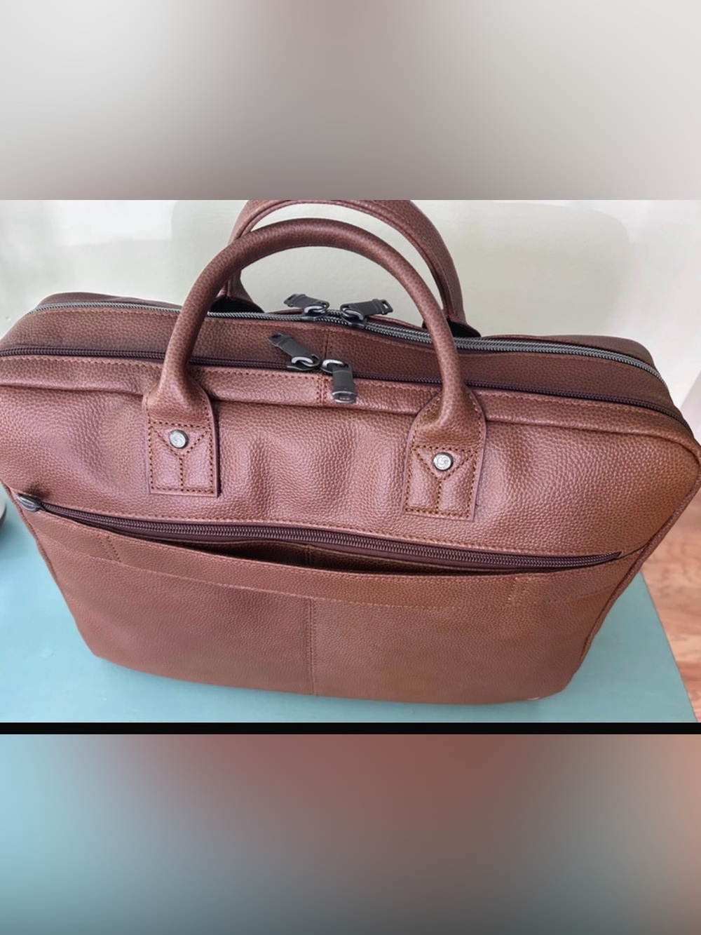 Samsonite Leather Toploader - Picture 4 of 9
